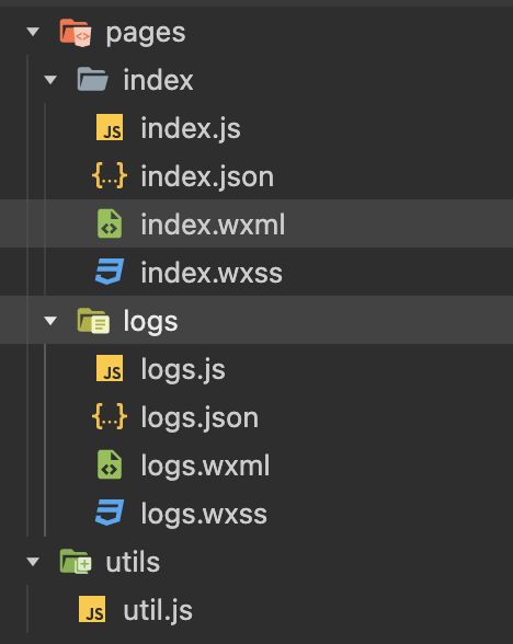 小程 序代码结构